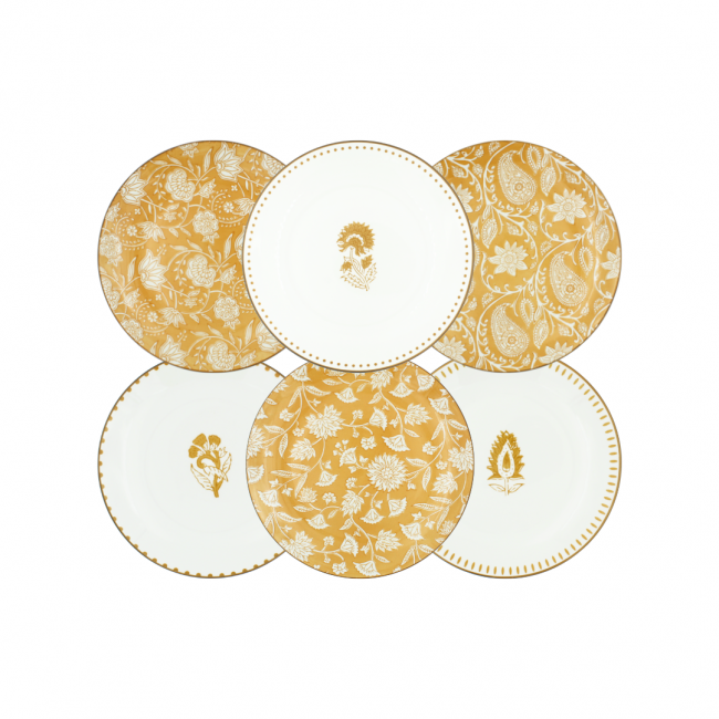 Lot de 6 assiettes à dessert