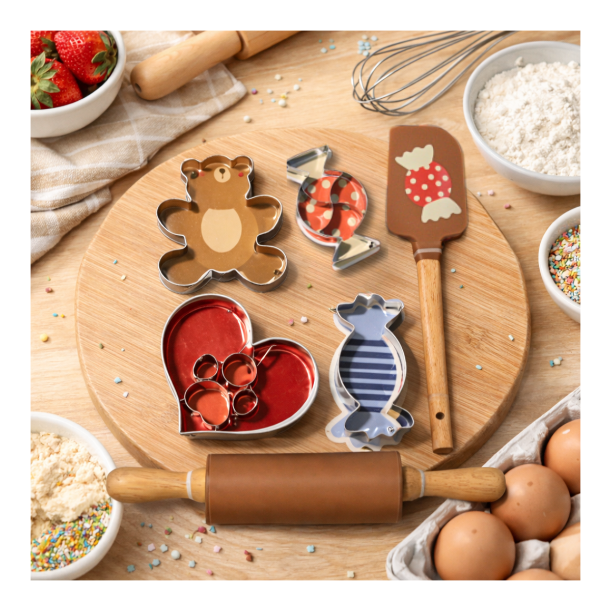 Lot de 6 accessoires forme Ours