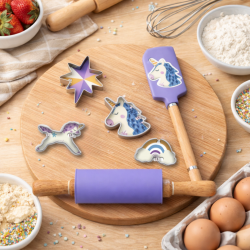 Lot de 6 accessoires forme licorne, HAPPY CAKE