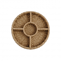 Service apéritif tressé avec compartiments, MANDALA