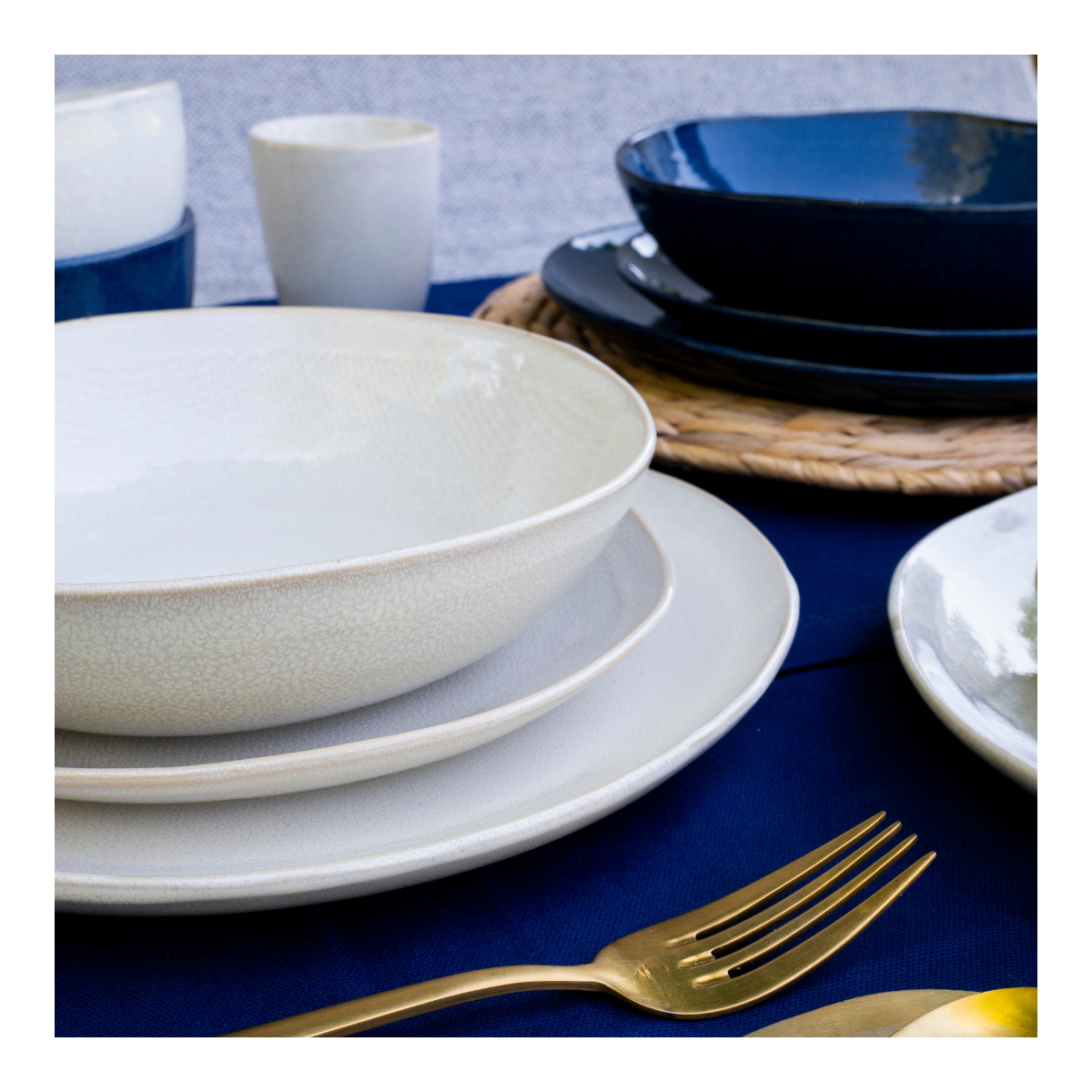 Lot de 6 assiettes creuses, OIA