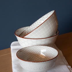 Lot de 6 grands bols, SLOW