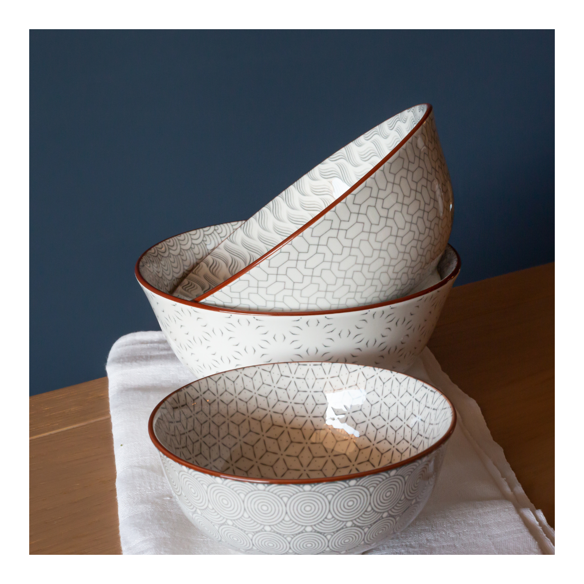 Lot de 6 grands bols