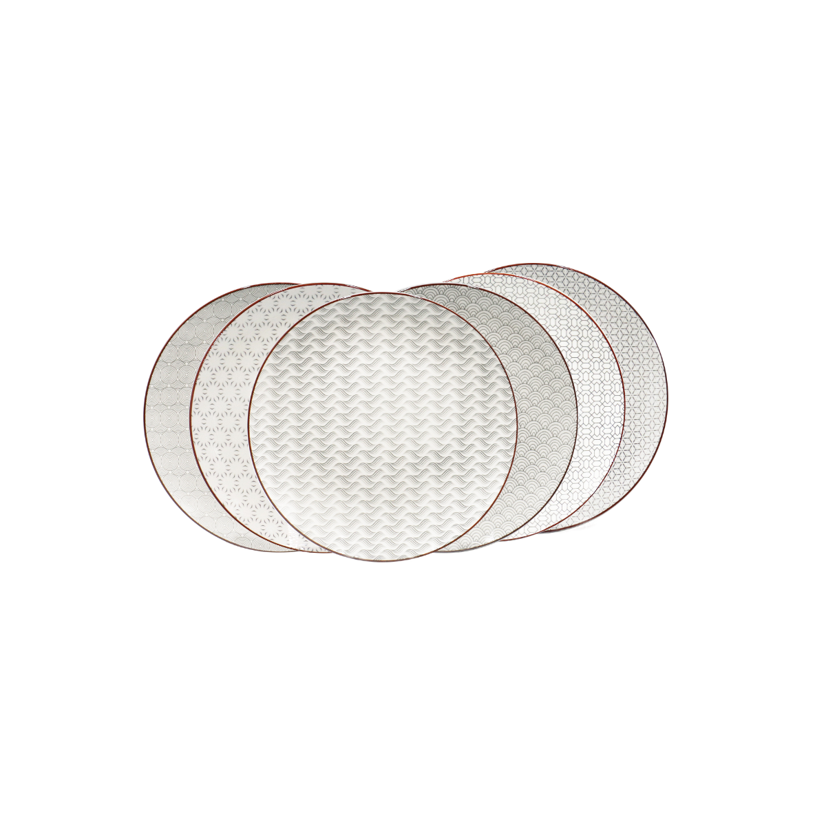 Lot de 6 petites assiettes à dessert