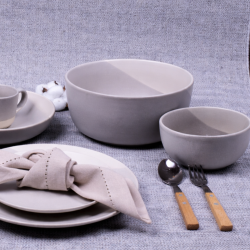 Lot de 6 bols médiums, TERRE DE SIENNE