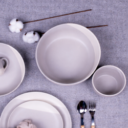 Lot de 6 bols médiums, TERRE DE SIENNE