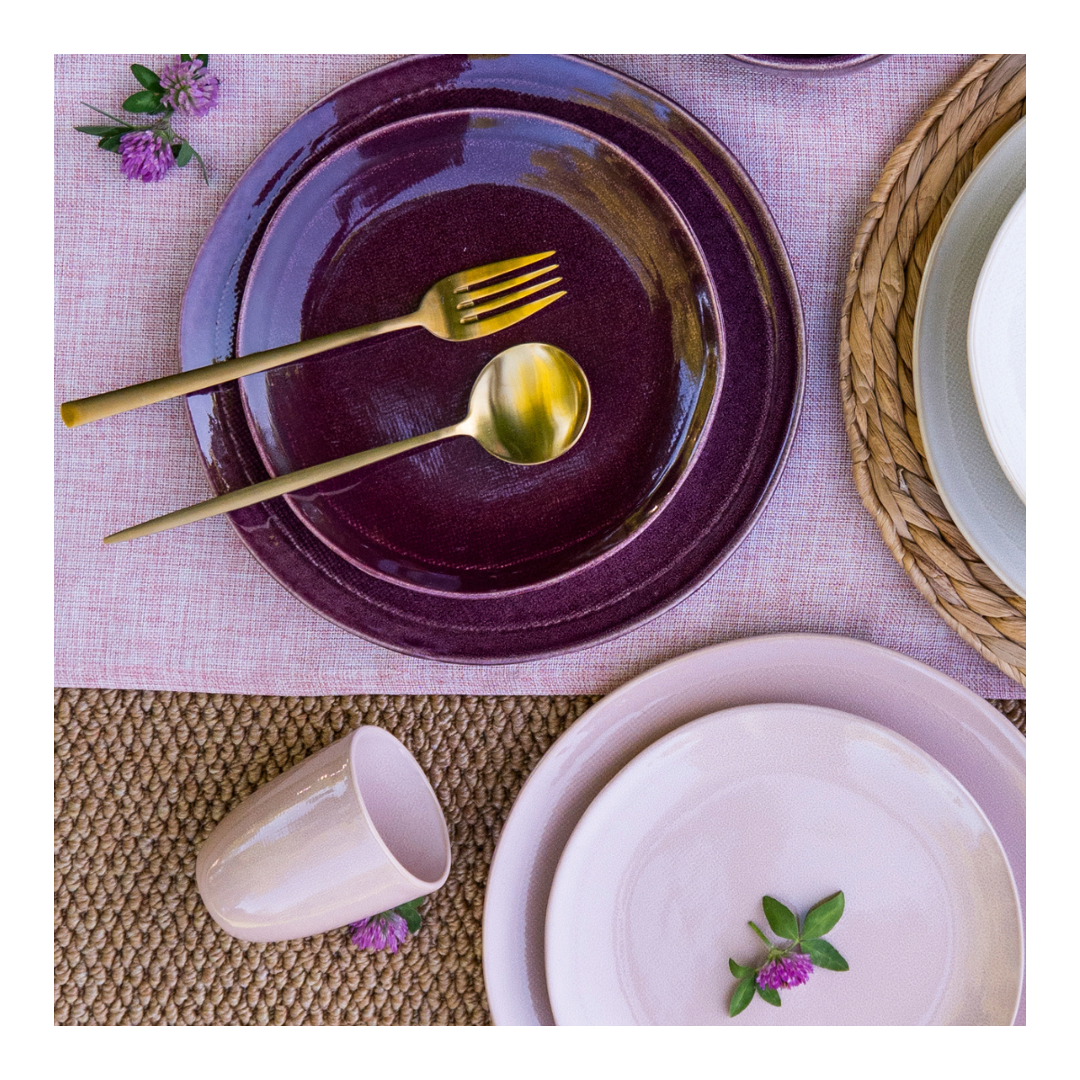 Lot de 6 assiettes à dessert, TERRA