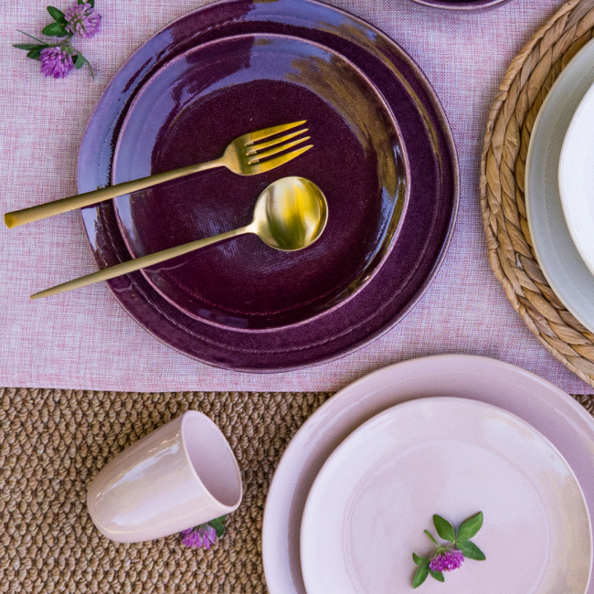 Lot de 6 assiettes à dessert, TERRA