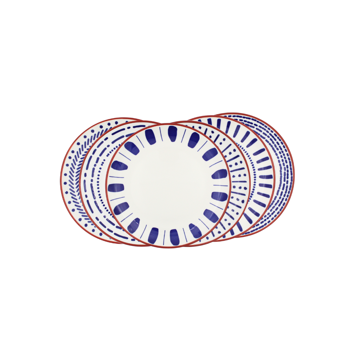 Lot de 6 assiettes à dessert, SANTORIN