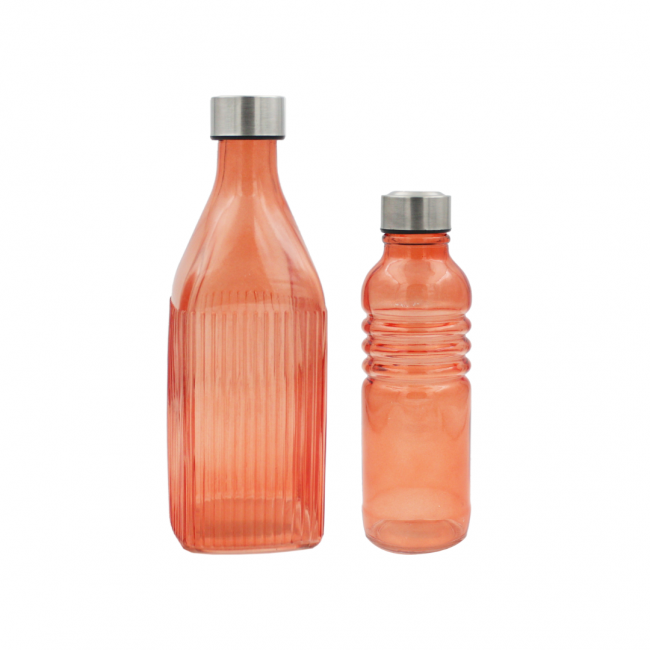 Lot de 2 bouteilles oranges...