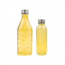 Lot de 2 bouteilles en verre