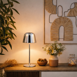 Lampe à poser argent, LUCI