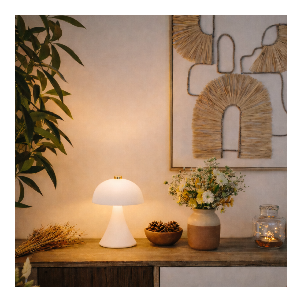 Lampe à poser blanche, LUCI