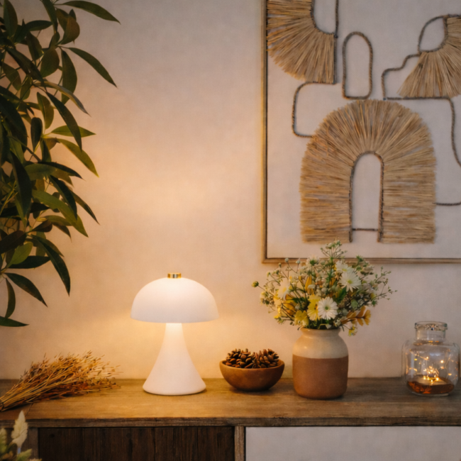 Lampe à poser blanche, LUCI