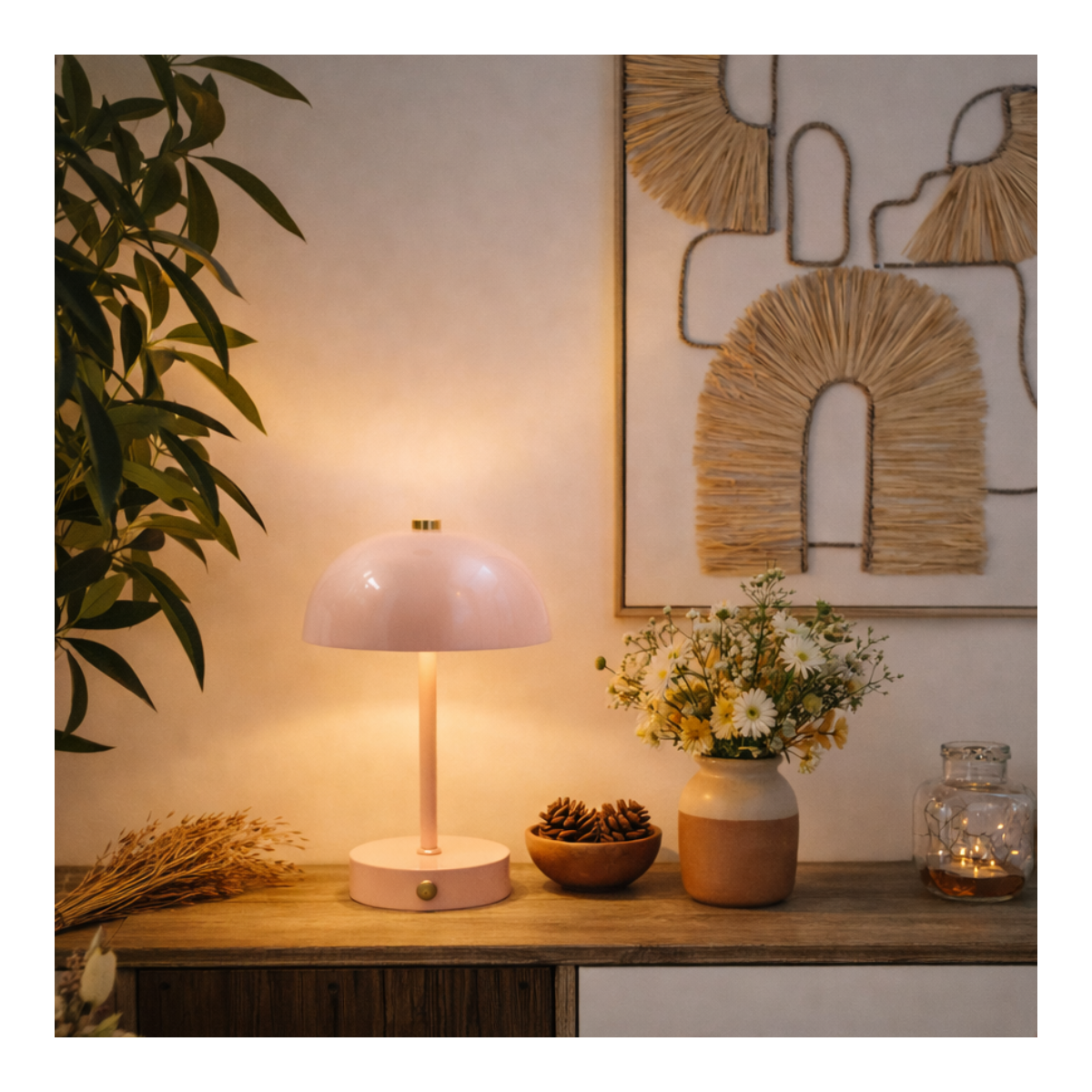 Lampe à poser beige, LUCI