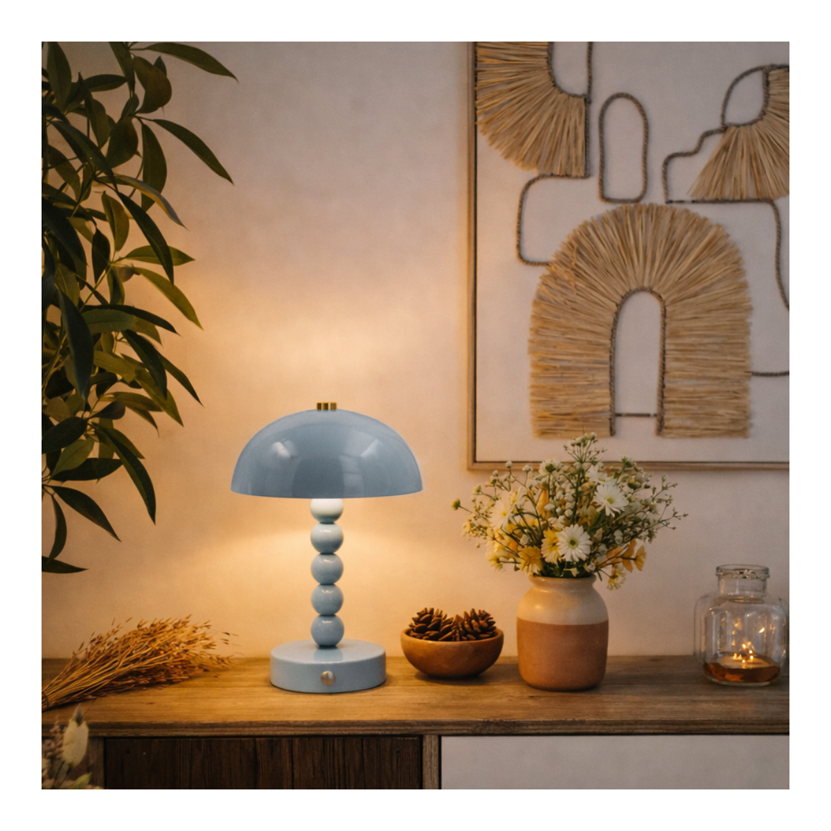 Lampe à poser bleue, Luci