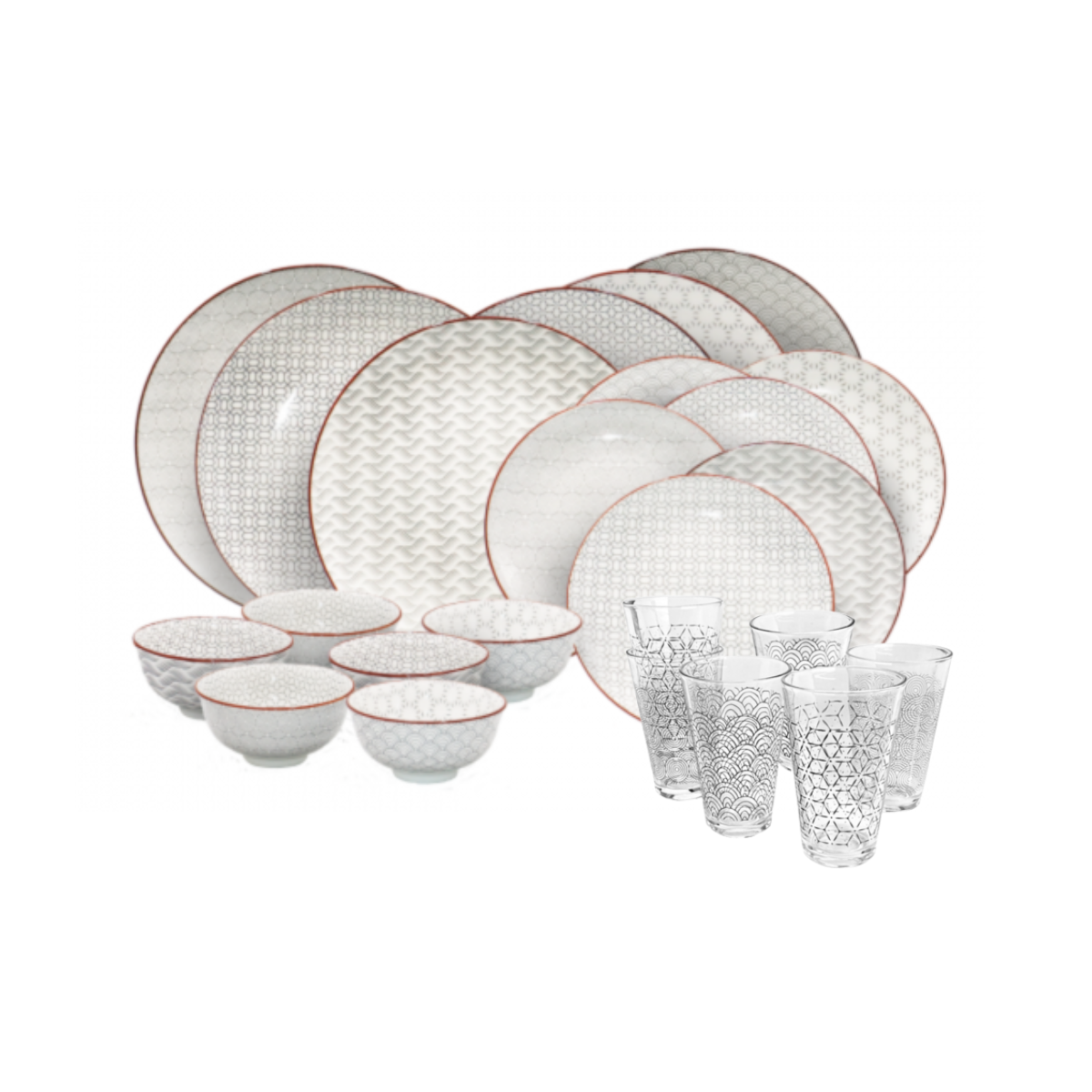 Service à vaisselle 24 pièces, SLOW