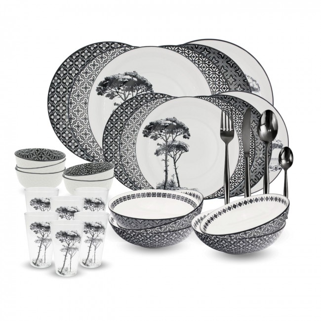 Service à vaisselle complet 54 pièces, VILLA LES PINS