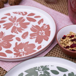 Lot de 6 grandes assiettes, HANAE