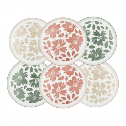 Lot de 6 grandes assiettes, HANAE