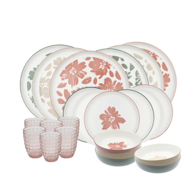 Service à vaisselle 24 pièces, HANAE