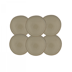 Lot de 6 petites assiettes à dessert, DUNE