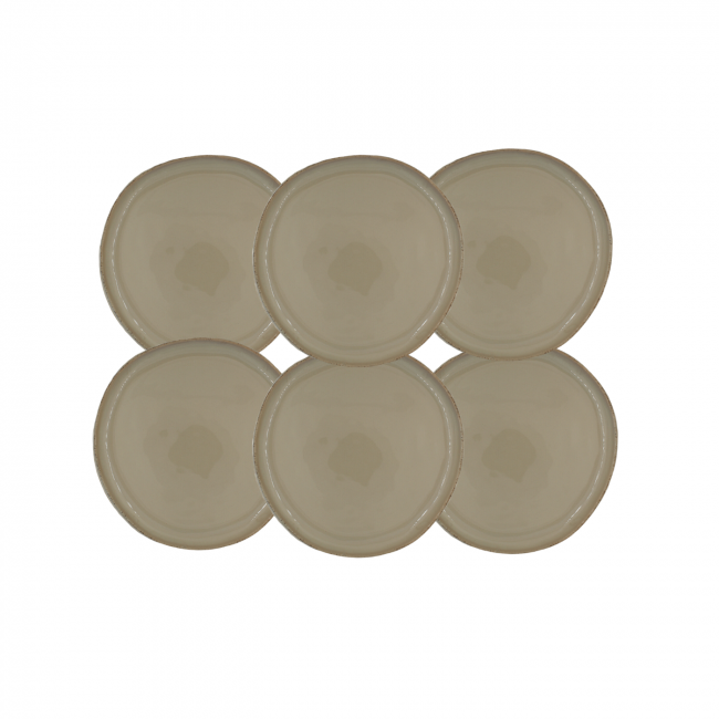 Lot de 6 petites assiettes à dessert, DUNE