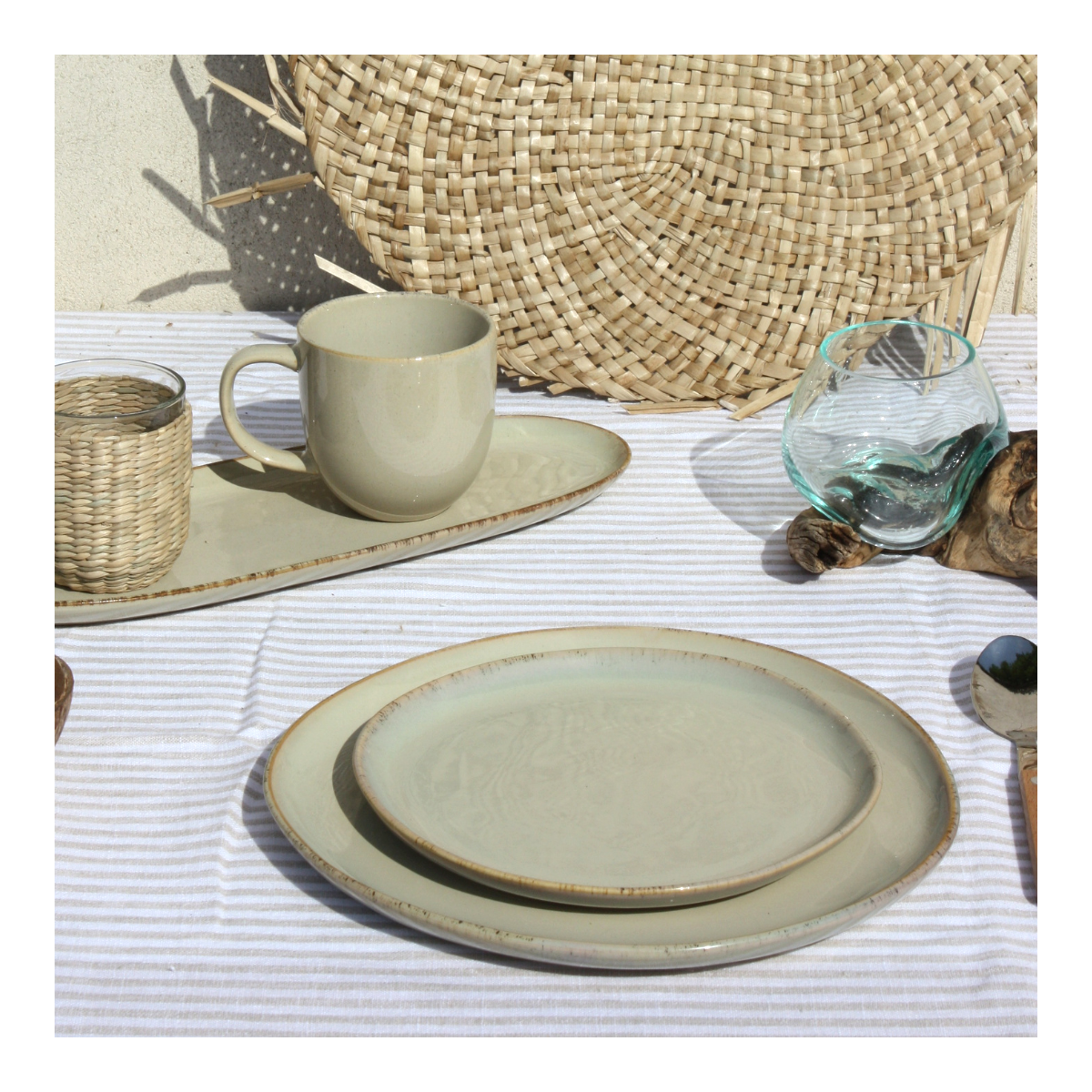 Lot de 6 petites assiettes, DUNE