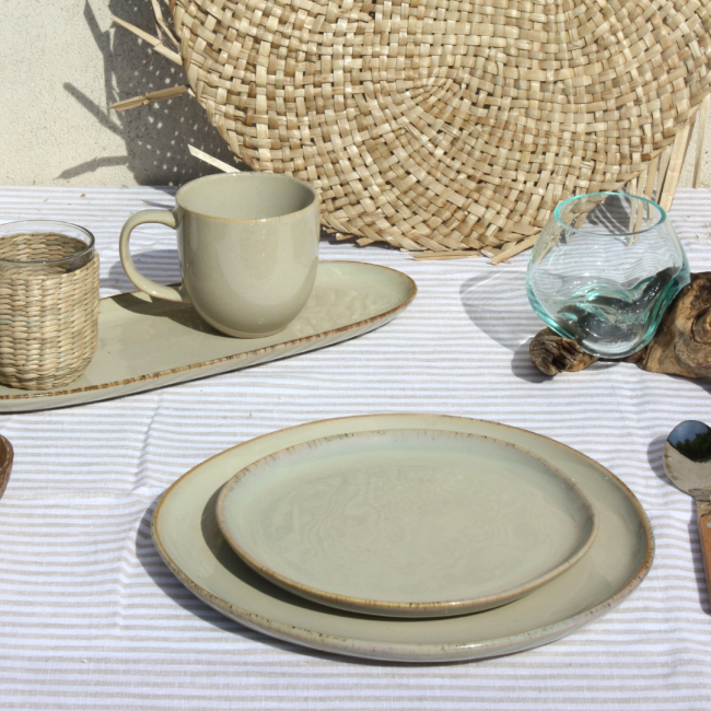 Lot de 6 petites assiettes, DUNE