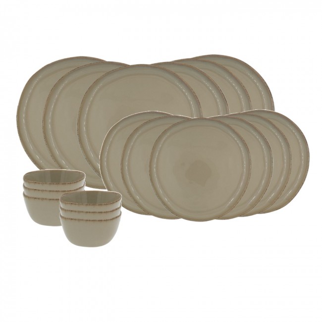Service d'assiettes et bols 18 pièces, DUNE