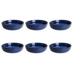 EC-BMSERV18 Service d'assiettes et bols 18 pièces, BLUE MOON