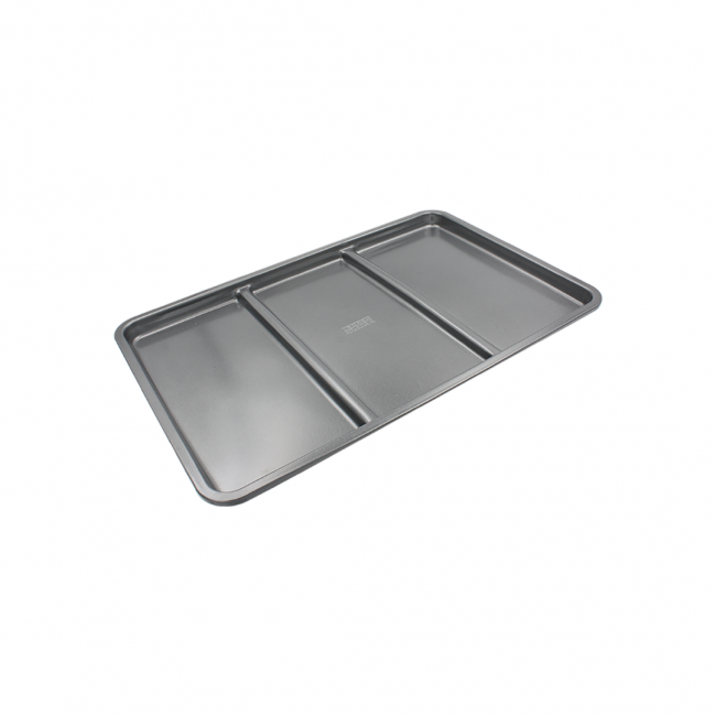 Plat à four Antiadhésif 3 compartiments rectangulaires, COMPARTIFOUR