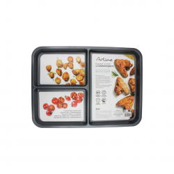 Plat à four Antiadhésif 3 compartiments, COMPARTIFOUR