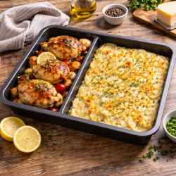 Plat à four Antiadhésif bi compartiments, COMPARTIFOUR