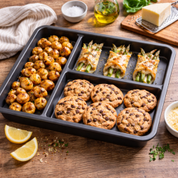 Plat à four Antiadhésif 3 compartiments, COMPARTIFOUR