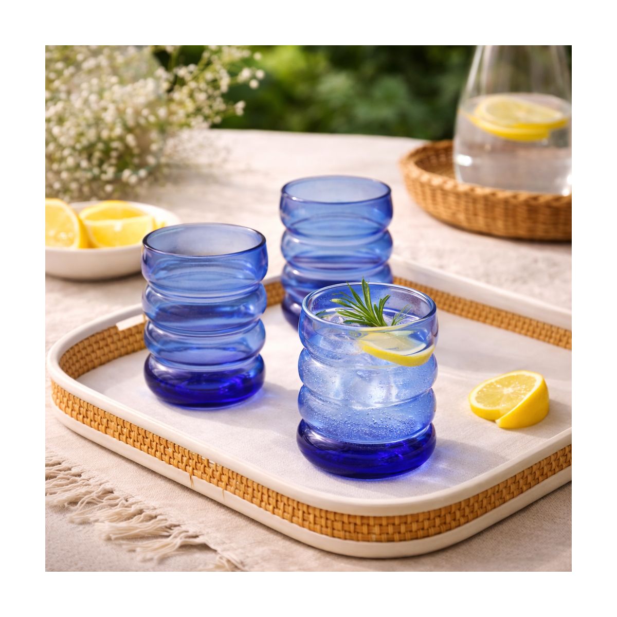 Lot de 6 verres, SANTORIN