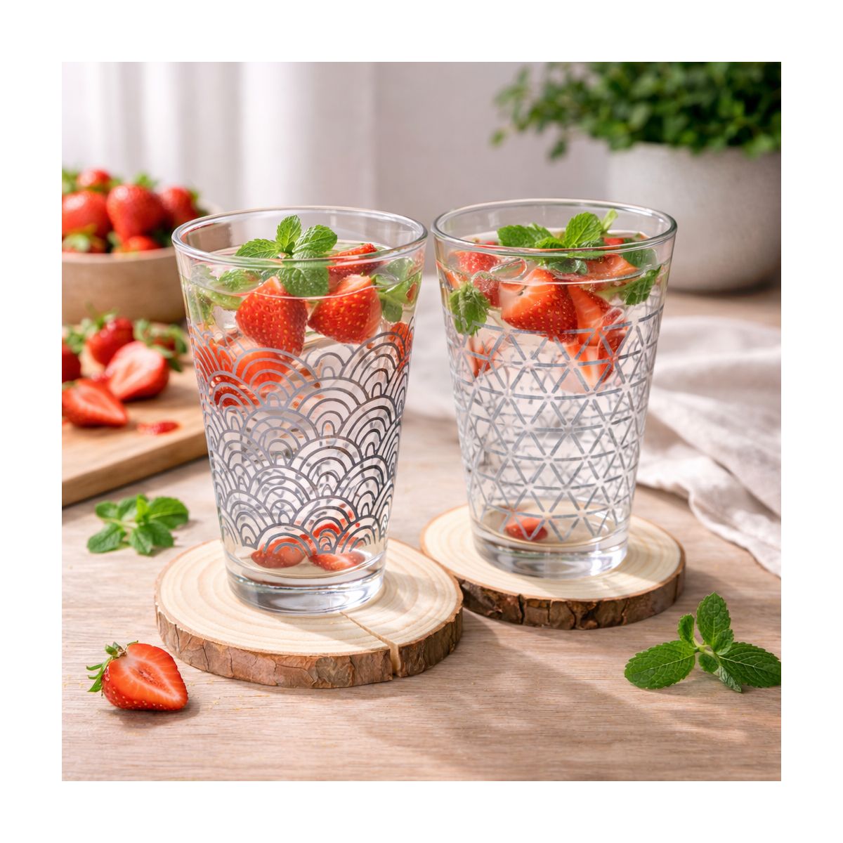 Lot de 6 verres, SLOW