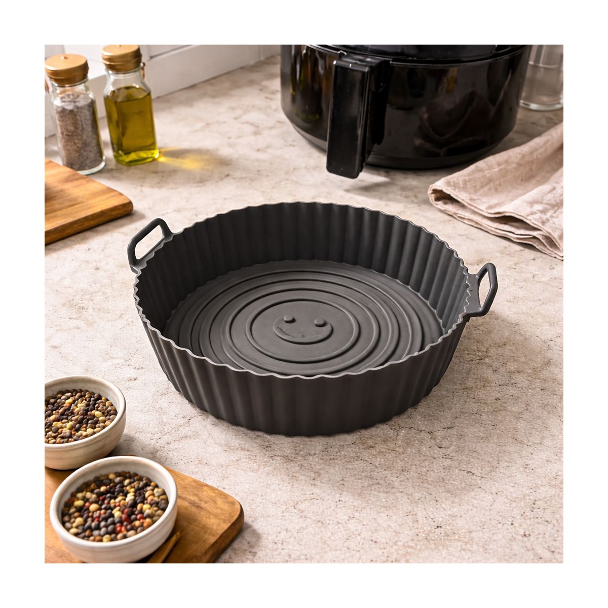 Moule en silicone rond, AIRFRYER