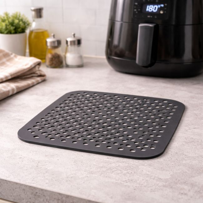 Tapis de cuisson en silicone carré, AIRFRYER