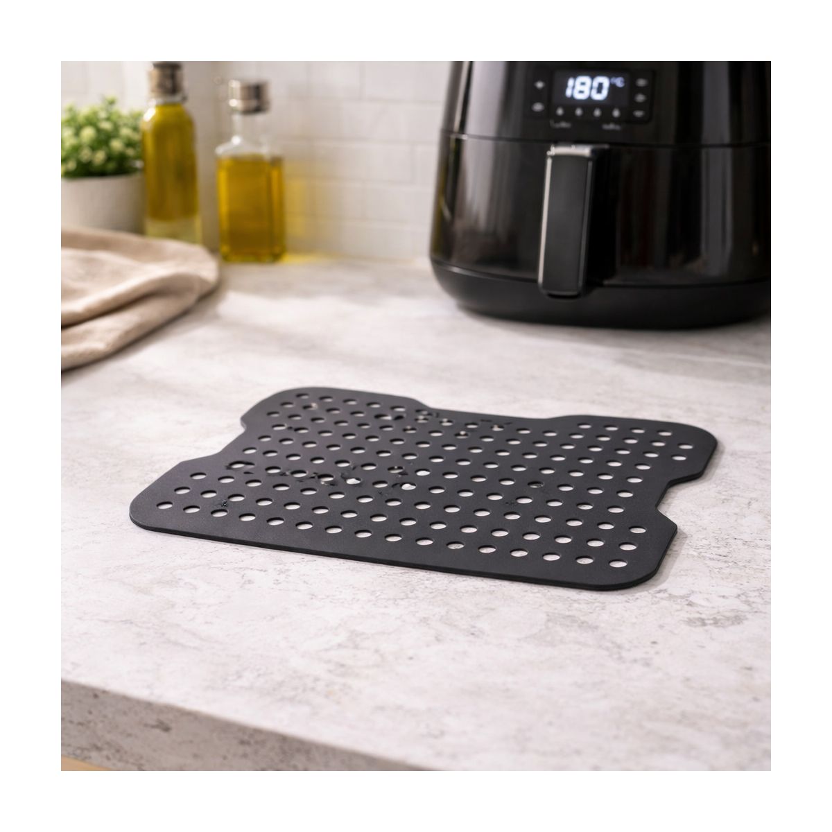 Tapis de cuisson en silicone rectangulaire, AIRFRYER