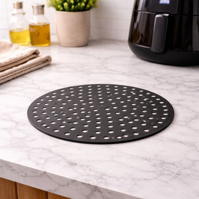 Tapis de cuisson en silicone rond, AIRFRYER