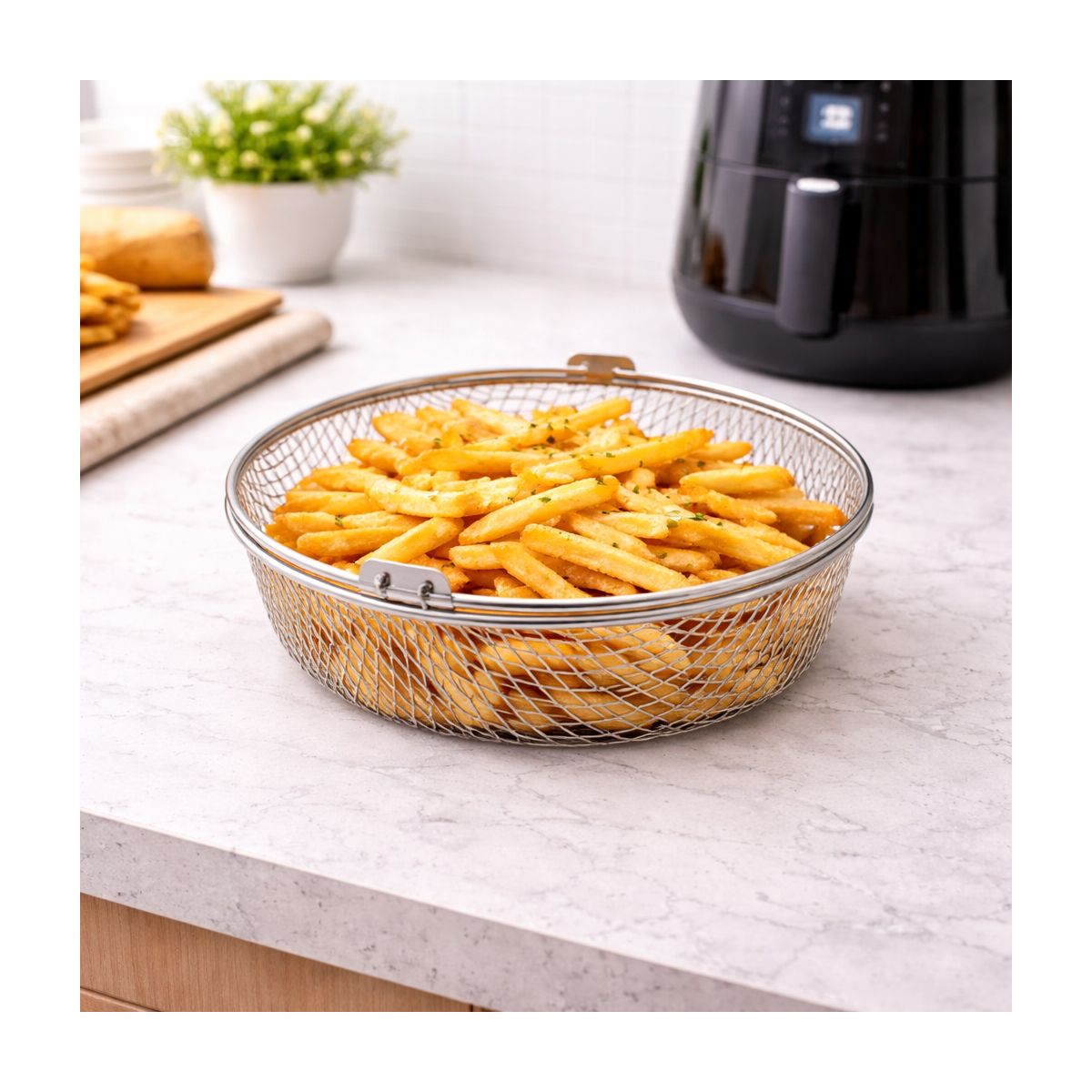 Panier en acier inoxydable, AIRFRYER