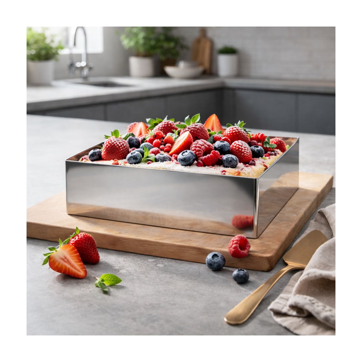 Cadre à gâteau Inox