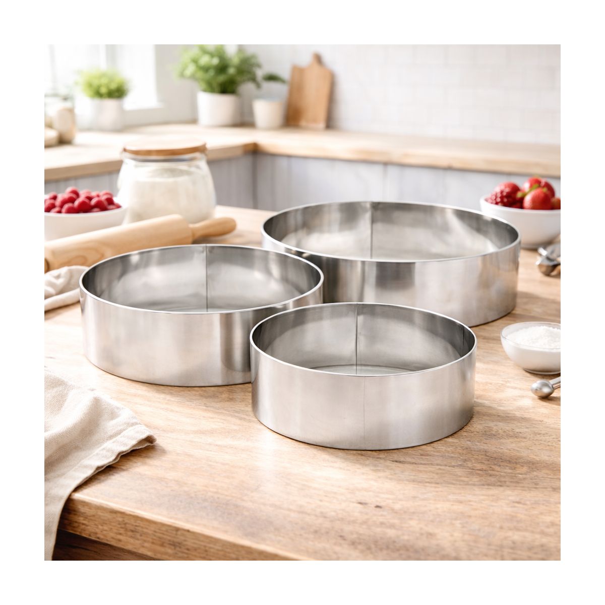 Cercle à pâtisserie, à gâteau et entremet, medium modèle