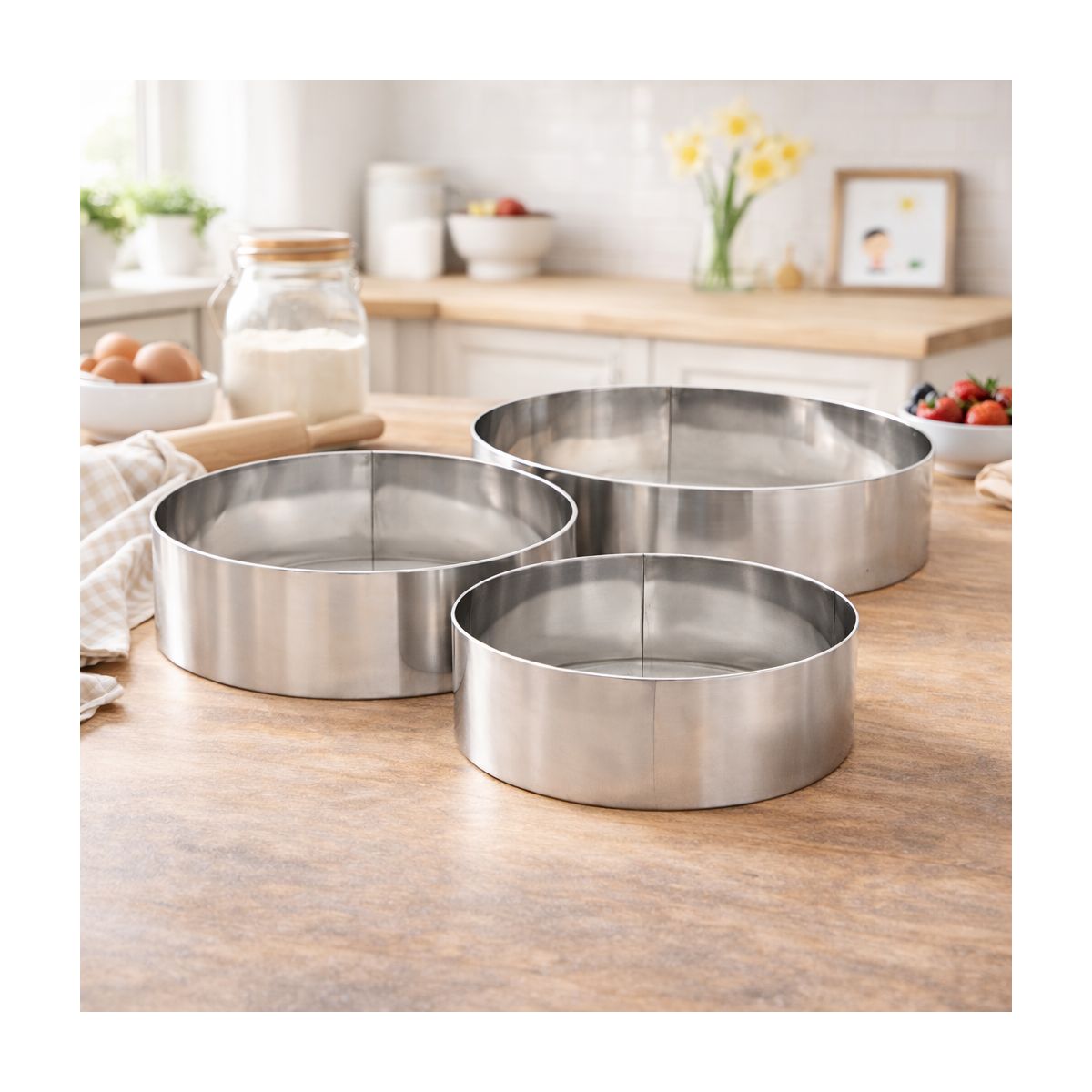Cercle à pâtisserie, à gâteau et entremet, grand modèle