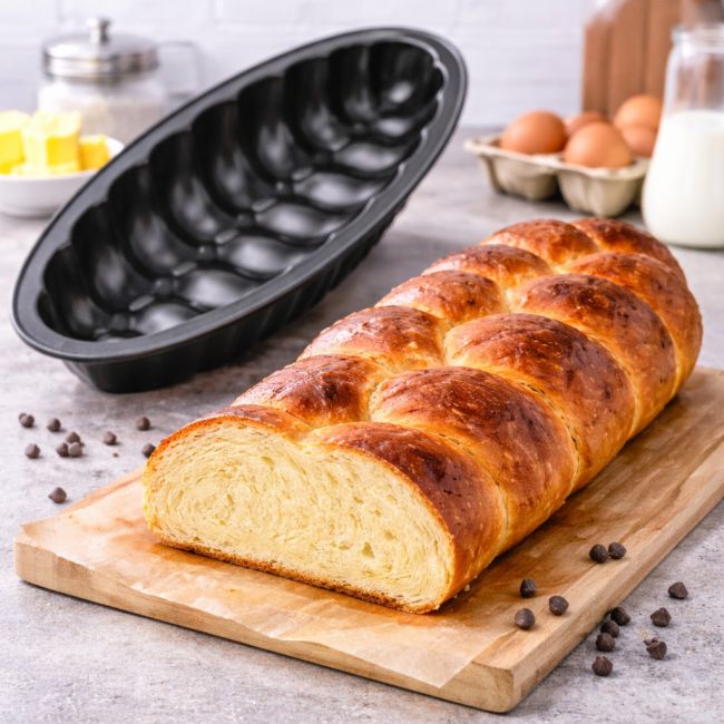 Moule à brioche tressée en inox