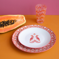 Lot de 6 grandes assiettes, ZOELA