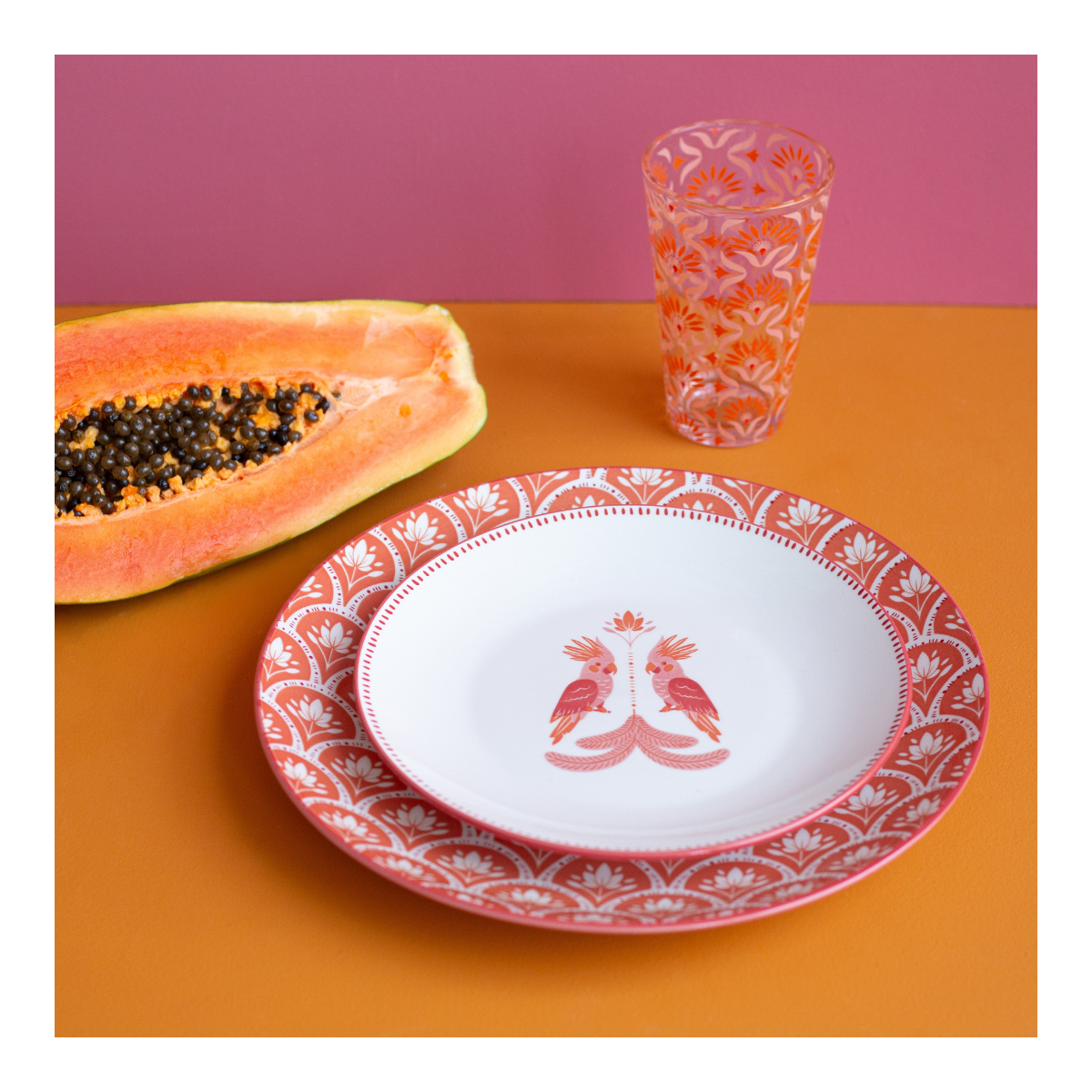 Lot de 6 grandes assiettes, ZOELA