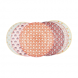 Lot de 6 grandes assiettes, ZOELA