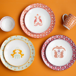 Lot de 6 petites assiettes, ZOELA